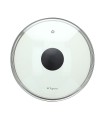 Coperchio Trasparente Bordo Acciaio 22 Tognana V9558W40NBO