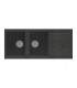 Lavello due vasche Elleci Best nero larghezza 1,16 m installazione di tipo standard LGB50040