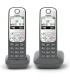 Telefono Cordless Gigaset AS485 Duo Vivavoce Trasferimento di chiamata Tastiera Illuminata