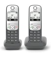 Telefono Cordless Gigaset AS485 Duo Vivavoce Trasferimento di chiamata Tastiera Illuminata