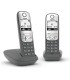 Telefono Cordless Gigaset AS485 Duo Vivavoce Trasferimento di chiamata Tastiera Illuminata