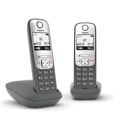 Telefono Cordless Gigaset AS485 Duo Vivavoce Trasferimento di chiamata Tastiera Illuminata