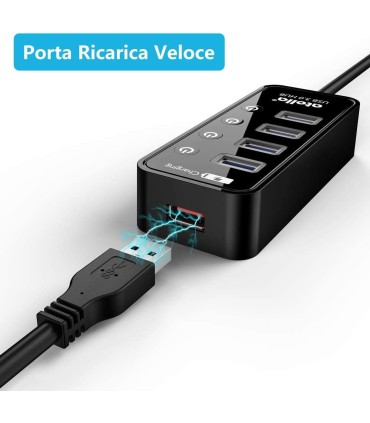 hub usb 2.0 ultracompatto 4 p hu-04usb2