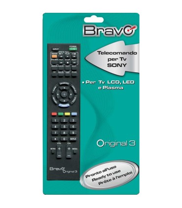BRAVO TELECOMANDO UNIVERSALE PER TV SONY 90202063