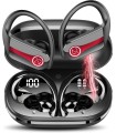 Cuffie Bluetooth Auricolari Bluetooth 5.3 con Stereo HiFi Jesebang Rosso Classico