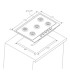 Piano Cottura Candy CEL7P4WX 75CM INOX 5 FUOCHI
