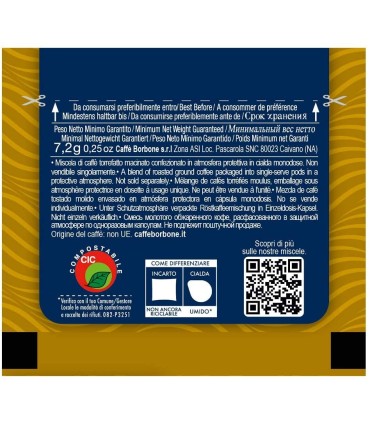 Cialde Borbone Oro 150pz 44mm