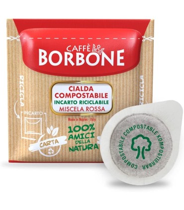 Cialde Borbone Rosso 150pz 44mm