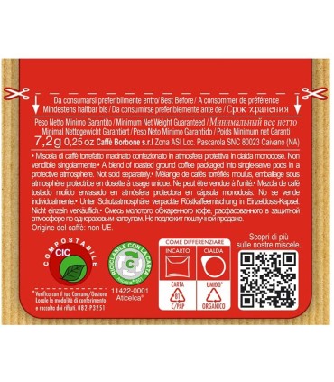 Cialde Borbone Rosso 150pz 44mm