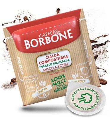 Cialde Borbone Rosso 150pz 44mm