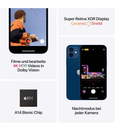 Apple iPhone 12 128GB Nero Ricondizionato Garanzia 12 Mesi Grado A
