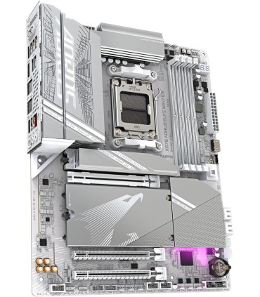 GIGABYTE Scheda madre X870 AORUS ELITE WIFI7 ICE - Supporta CPU AMD Ryzen 9000, VRM digitale a 16+2+