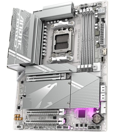 GIGABYTE Scheda madre X870 AORUS ELITE WIFI7 ICE - Supporta CPU AMD Ryzen 9000, VRM digitale a 16+2+
