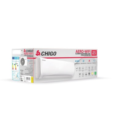 Climatizzatore Condizionatore Chigo Aero 9000 BTU Inverter Wifi R-32  A++ CS-25V3G