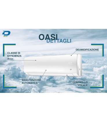 Condizionatore Climatizzatore Diloc Oasi 18000btu R-32 Wi-Fi Alexa Google A+++/A++ DL-OASIVS18