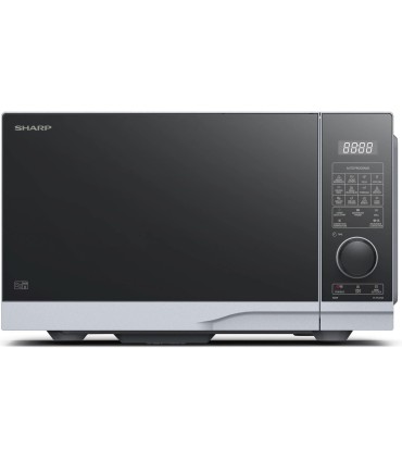 SHARP YC-PC254AE-S Forno a microonde 25lt con griglia e aria calda, 900W 10 livelli di potenza,