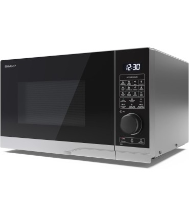 SHARP YC-PC254AE-S Forno a microonde 25lt con griglia e aria calda, 900W 10 livelli di potenza,