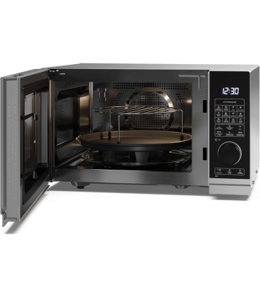 SHARP YC-PC254AE-S Forno a microonde 25lt con griglia e aria calda, 900W 10 livelli di potenza,