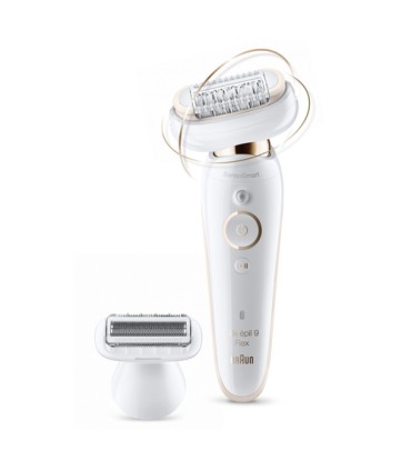 Braun Silk-épil 9 Flex 9-002 - Epilatore Elettrico Donna Bianco/Oro Con Testina Flessibile Per Un’Epilazione Più Semplice