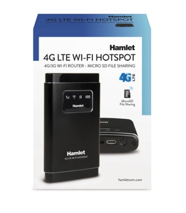Hamlet Router Wi-Fi 4G LTE condivisione rete fino a 10 dispositivi con slot Micro SD fino a 32 GB
