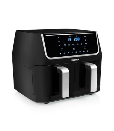 Petra FR-6970 friggitrice Doppia 9 L Indipendente 1800 W Friggitrice ad aria calda Nero, Argento