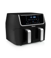 Petra FR-6970 friggitrice Doppia 9 L Indipendente 1800 W Friggitrice ad aria calda Nero, Argento