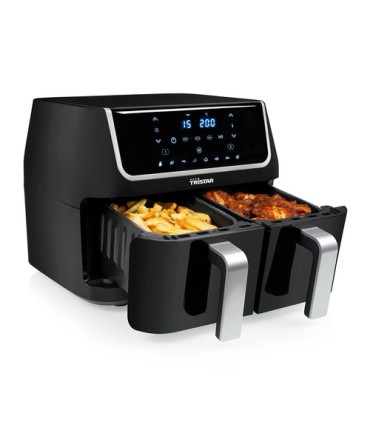 Petra FR-6970 friggitrice Doppia 9 L Indipendente 1800 W Friggitrice ad aria calda Nero, Argento
