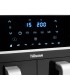 Petra FR-6970 friggitrice Doppia 9 L Indipendente 1800 W Friggitrice ad aria calda Nero, Argento