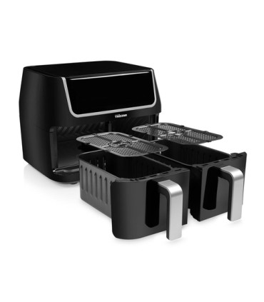 Petra FR-6970 friggitrice Doppia 9 L Indipendente 1800 W Friggitrice ad aria calda Nero, Argento