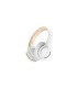 Devia Kintone Cuffie Wireless A Padiglione Musica e Chiamate Bluetooth Beige, Bianco
