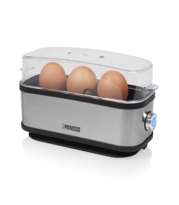 Princess 01.262045.01.001 Pentolino per uova 3 uovo/uova 210 W Nero, Argento