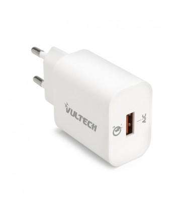 Vultech Caricatore Da Rete USB Quick Charge 3.0 3A 18W