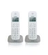 Brondi Gala Twin Telefono DECT Identificatore di chiamata Grigio, Bianco