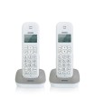 Brondi Gala Twin Telefono DECT Identificatore di chiamata Grigio, Bianco