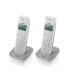 Brondi Gala Twin Telefono DECT Identificatore di chiamata Grigio, Bianco