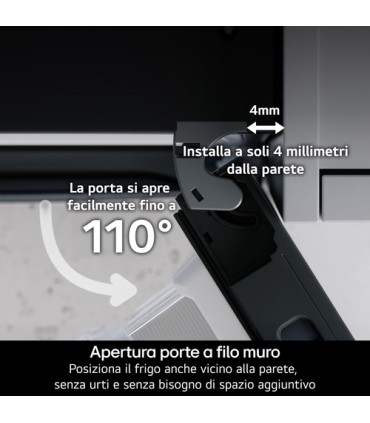 LG FRIGO GBBW322DPY 70cm INOX(D)465lt AI Fresh, Wi-Fi Fit & Max(HxPxL)203x70,4x69,7, Total no frost, Sm. Inverter