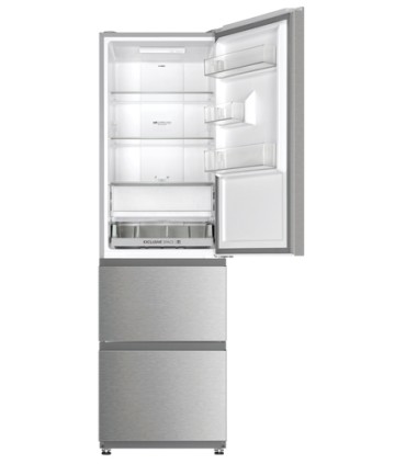 HAIER FRIGO HTR3518ENMX INOX (E) 303LTHXLXP185x55,5x62,2 cm, NO FROST, Inverter