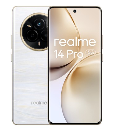 realme 14 Pro 5G 17,2 cm (6.77") Doppia SIM Android 15 USB tipo-C 12 GB 512 GB 6000 mAh Bianco