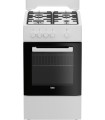 BEKO CUC.FSG522DWC 50X60 BIANCA GASFORNO A GASGRILL A GAS.SICUREZZA.COPERCHIO