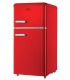 DCG FRIGO MF100RCDP ROSSO RETRO'(E)DOPPIA PORTAH-P-L 864X489X45100 LT DESIGN RETRO  COLORE ROSSO