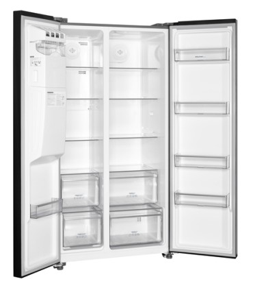 Hyundai FAHN-69IMNXE0 frigorifero side-by-side Libera installazione 513 L Acciaio inox