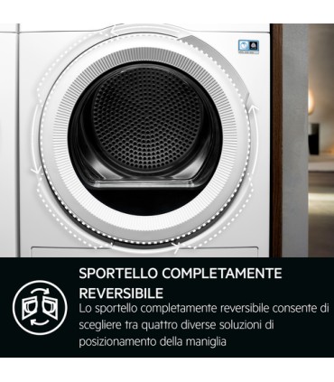 AEG ASCIUGAT. TR8HDBG9B 9KG (B) INVERTERPompa di Calore, Oblò Reversibile, 12Programmi