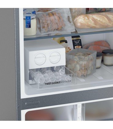 HAIER FRIGO HPR5718ENMX INOX (E) 464LT  (HxPxL)185x69,5x70cm, Total No frost, Porte Rever.