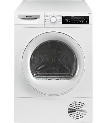 SMEG ASCIUGAT. DT2T08D 8KG (D) Inverter, Pompa di Calore, Porta Reversibile