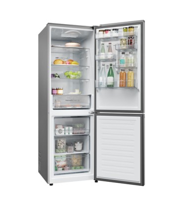 HAIER FRIGO HDPR1618ANPD INOX DARK (A) 355 ltHXLXP1850x595x667mm, NO FROST, Cassetto Fresh 0°