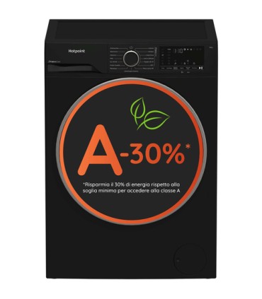 HOTPOINT LAVAT. HB103B CARE IT NERA 10KG(A-30%)(AxPxL)84,5x58x60cm,1400Giri, Inverter, 11Program.