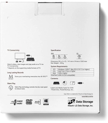 MASTERIZZATORE ESTERNO LG GP57EB40 BLACK