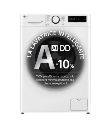 LG LAVAT. F4R3010NSWW 10KG(A-10%)VAPOREEUROPA,INVERTER DIRECT DRIVE1400GGAIDDWIFIVAPORE