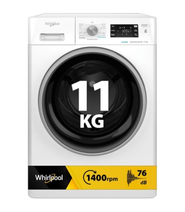 WHIRLPOOL LAVAT.FFB1148 BSV IT 11KG(A-20%)MADE IN ITALY 6SENSO1400GIRIVAPOREFRESHCARE.INVERTERCOLORE BIANC