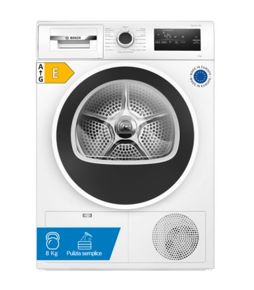 BOSCH ASCIUGAT. WTH85208II 8KG (E)EasyClean,POMPADICALORE,AUTODRY,EASYCLEAN,DISPLAY LED